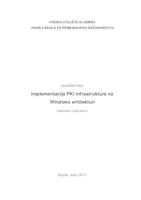 Implementacija PKI infrastrukture na Windows arhitekturi