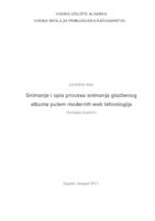 Snimanje i opis procesa snimanja glazbenog albuma putem modernih web tehnologija