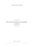 Blok Chain tehnologije u transakcijskim sustavima