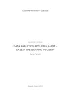 DATA ANALYTICS APPLIED IN AUDIT – CASE IN THE BANKING INDUSTRY