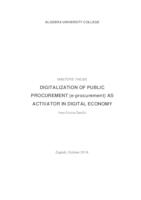 DIGITALIZATION OF PUBLIC PROCUREMENT (e-procurement) AS ACTIVATOR IN DIGITAL ECONOMY