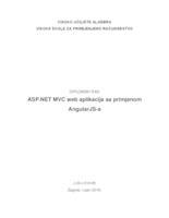 ASP.NET MVC web aplikacija sa primjenom AngularJS-a