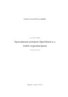 Opravdanost primjene OpenStack-a u malim organizacijama