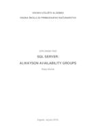 prikaz prve stranice dokumenta SQL SERVER:ALWAYSON AVAILABILITY GROUPS