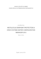 prikaz prve stranice dokumenta INSTALACIJA ENDPOINT PROTECTION-A KROZ SYSTEM CENTER CONFIGURATION MANAGER 2012