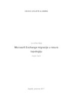 prikaz prve stranice dokumenta Microsoft Exchange migracija u resurs topologiju