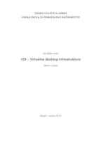 prikaz prve stranice dokumenta VDI – Virtualna desktop infrastruktura