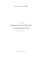 prikaz prve stranice dokumenta Spajanje internet-sjedišta tvrtke s Google Apps servisima