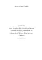 prikaz prve stranice dokumenta Lean Based and Artificial Intelligence Powered Support Framework for Independend Screen Entertainment Creators